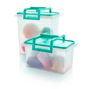 Large and Small Carry-all? Containers (Mint Ice Cream)
