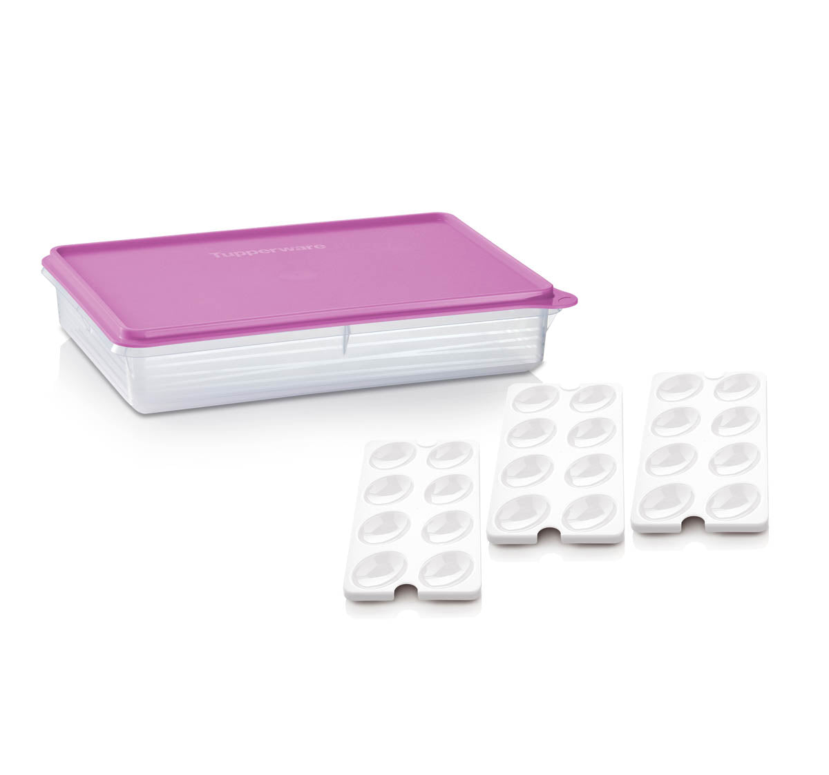Tupperware? Snack-Stor? Large Storage Container with 3 Egg Tray Inserts - Image 6