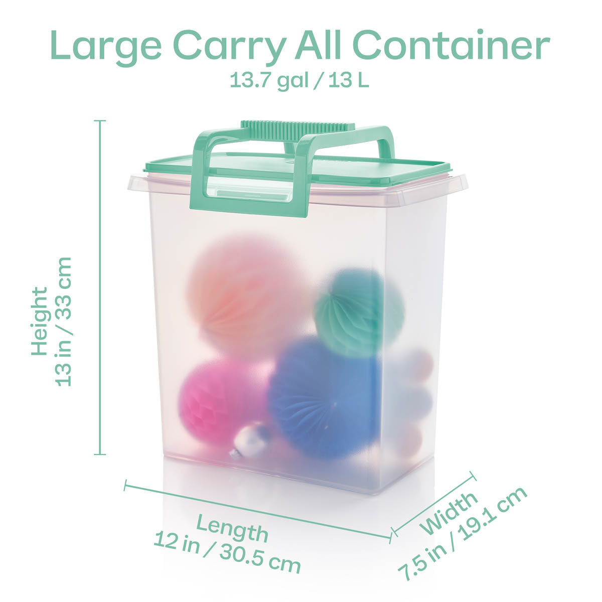 Large and Small Carry-all? Containers (Mint Ice Cream) - Image 3