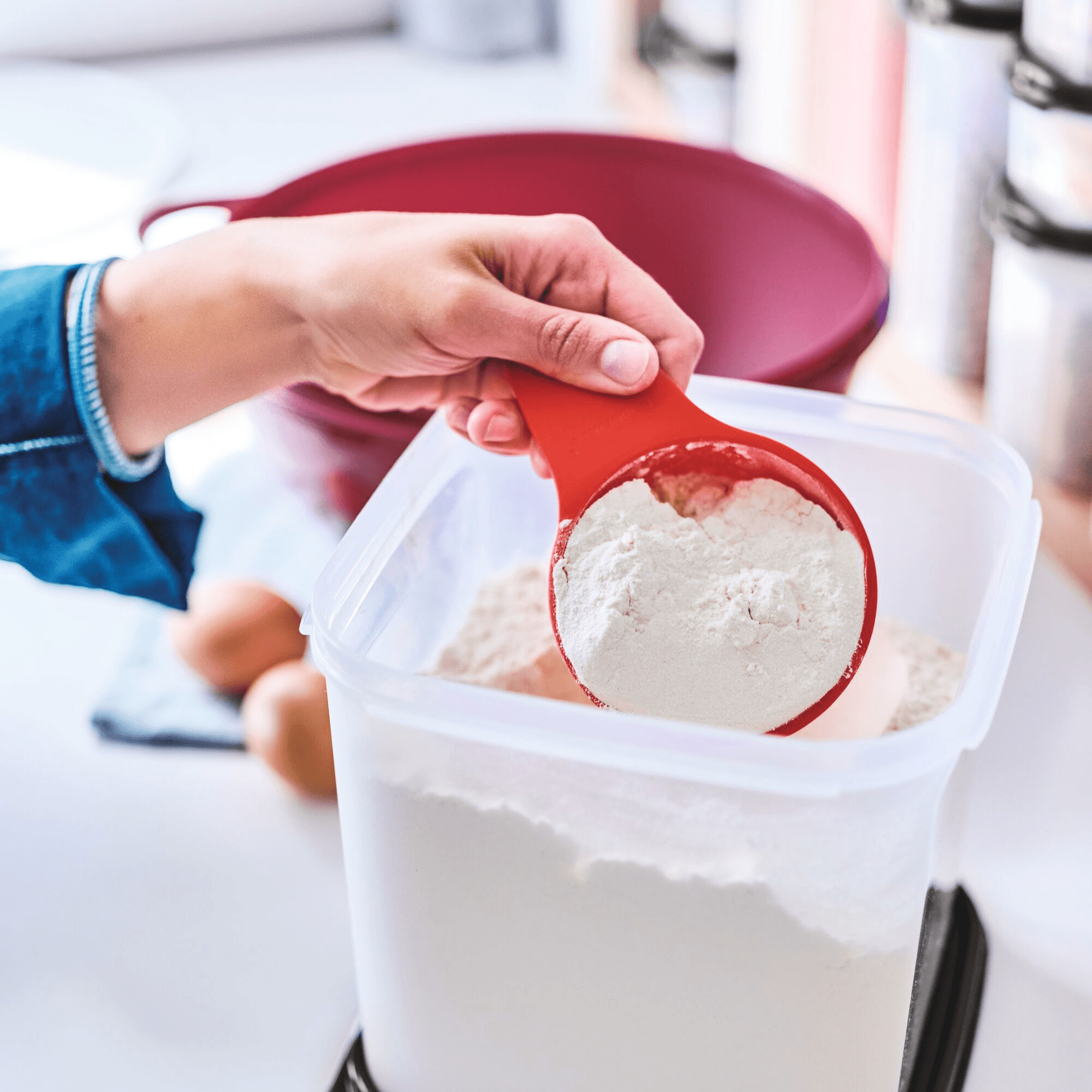 Tupperware? Measuring Mates Set | 6 Measuring Spoons. 6 Measuring Cups - Image 3